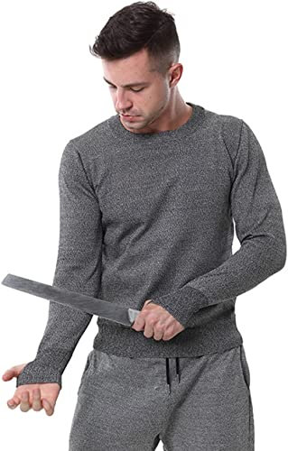Schnittfeste Kleidung, Langarmhemd mit Rundhalsausschnitt, 5-stufige Stichschutzkleidung, geeignet für die Holzverarbeitung und das Glasschneiden, sichere Arbeitsschutzausrüstung