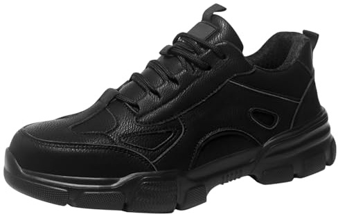 Scarpe da ginnastica di sicurezza da uomo, impermeabili, antiscivolo, con puntale in acciaio, antiscivolo, resistenti alle forature, resistenti all'olio, scarpe da lavoro in cucina, comode, leggere,