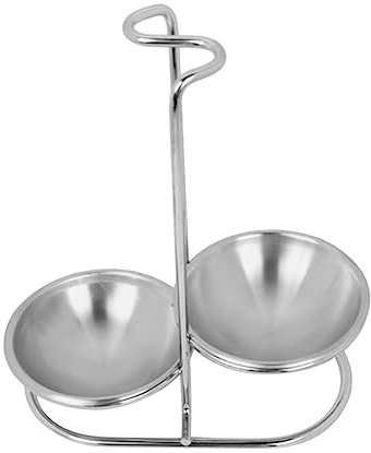 PRETYZOOM Soporte De Cucharas De Acero Inoxidable Con Plato Anticorrosión Para Utensilios De Cocina Reposacucharas Vertical Para Mesa y Encimeras Práctico Organizador Para Cucharón De Sopa