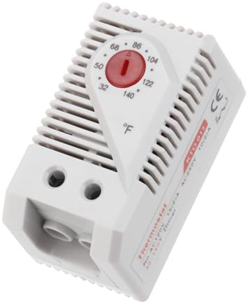 QUARKZMAN Mechanischer Schalter Thermostat KTO011 Schaltschrank 0-60°C N.C | Temperaturregler, Temperaturregelungsschalter, Einstellbar, Normalerweise Geschlossen