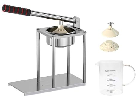 Prácticos extractores de zumos de acero inoxidable, operaciones manuales, capacidad de 500 ml, taza medidora para uso doméstico comercial, prensa manual de jugos para frutas pequeñas