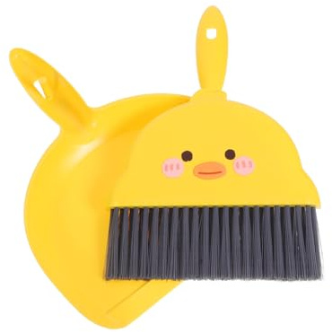 WEKADRIN Mini Dustpan and Brush Compact Small Broom and Dustpan for Desktop Cleaning Lightweight Table Sweeper for Crumbs and Fine Dust in Tight Spaces