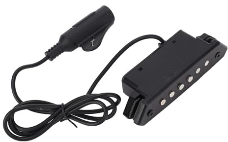 Fafeicy Schallloch-Tonabnehmer für Akustikgitarre, Passiver Magnetischer Humbucker, Doppelspule mit Vielseitiger Kompatibilität für das Tägliche Üben von Anfängern, Kraftvoller Klang, Einfache