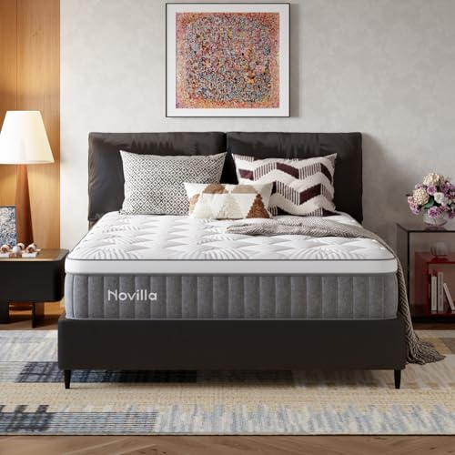 Novilla Colchón de 140 x 200, H3 con tecnología de refrigeración Dual de 7 Zonas, colchón de Espuma fría, 22 cm de Altura, Borde Estable, colchón Enrollable cómodo y Transpirable, Certificado Öko-Tex