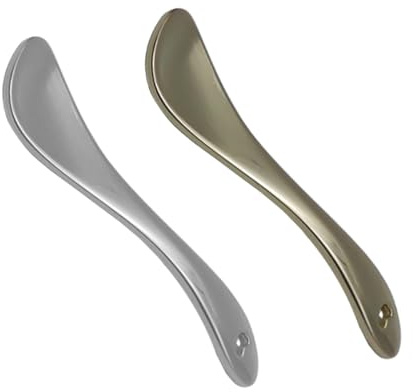 MAGICLULU Cucchiaio per Crema Viso in Lega di Zinco 3 Pezzi (2 Dorati + 1 Argento) per Maschere e Cosmetici, Accessorio Skincare per Applicazione Uniforme e Pulita, per Bellezza e Cura