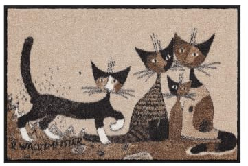 Salonloewe Läufer Serafino & Friends I Schmutzfangmatte & Fußabtreter für Innen 50 x 75 cm