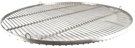 Grillrost RUND - 130cm aus Edelstahl - Handwerksprodukt - Made in Germany mit 3 Aufhängeösen