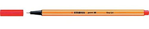 STABILO point 88 Fineliner 10er Faltschachtel (3 x 10er Pack rot)