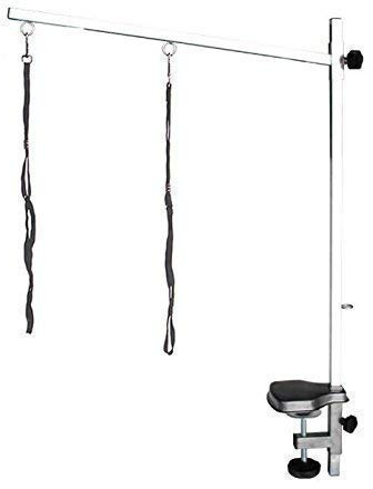 pedigroom acciaio inox Toelettatura per cani Braccio con cappio e pinza 60 x 90cm