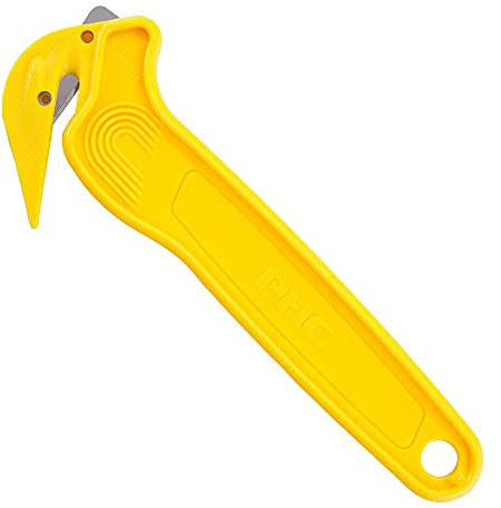 Pacific Handy Cutters DFC-364 Yellow Disposable Film Cutters and Tape Splitters - Set of 10 Hand Cutters by