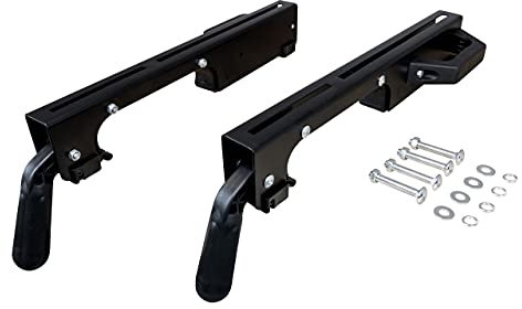 POWERTEC MT4000MBA Miter Saw Stand Mounting Brackets, Set of 2, Fits Ryobi, Black and Decker, Craftsman, and Kobalt Miter Saw Stand