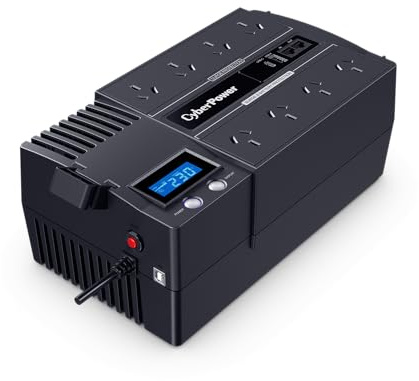 CyberPower BR1000ELCD Línea interactiva 1000VA 8AC outlet(s) Negro sistema de alimentación ininterrumpida (UPS) - Fuente de alimentación continua (UPS) (1000 VA, 600 W, 165 V, 290 V, 220 V, 240 V)