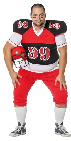 WILBERS & WILBERS - American Football Kostüm Herren | 2-teiliges Sportlerkostüm mit Shirt und Hose für Karneval