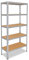 shelfplaza® 180x60x40cm Home Schwerlastregal verzinkt/Metallregal mit 5 Böden/Kellerregal Metall, Garagenregal, Werkstattregal oder Regal Lagerregal/Steckregal Metall mit 175kg Tragkraft
