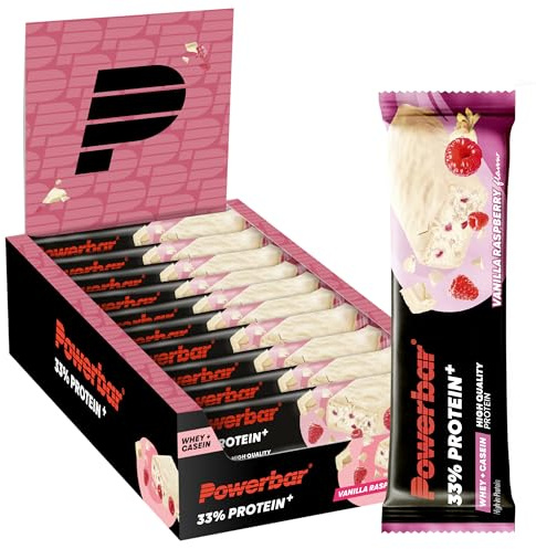 Powerbar Protein Plus Bar (10x90g) Vainilla Frambuesa Barritas Barritas proteínicas