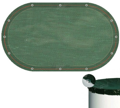 Yapool PEB Pool Abdeckplane für Ovalbecken 6,00 x 3,20 m