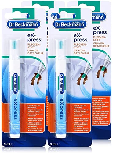 4x Dr. Beckmann express Fleckenstift 9 ml - Soforthilfe für Unterwegs