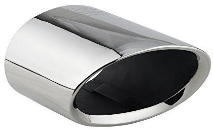 L&P A300 Auspuffblende Endrohrblende Edelstahl spiegel poliert Chrom Plug Play Ersatzteil Endrohrblenden Silber kompatibel mit 1er e81 e82 e87 e88 LCI X1 e84 Auspuff Endrohr Blende