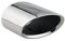 Embellecedor de Tubo de Escape Coche Cola de Escape Coche acero inoxidable espejo pulido cromo Cola Escape Coche Plug & Play - L&P A300