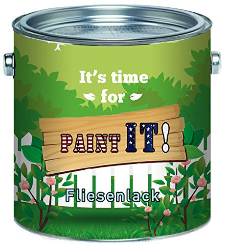 Paint IT! langfristiger 2-Komponenten Fliesenlack alternative zum Kuchenschild/Küchenspiegel SET inkl. Härter GLÄNZEND ALLE RAL Töne Fliesenlack (2,5 L, Anderer RAL-Farbton (Bitte RAL Wert senden))