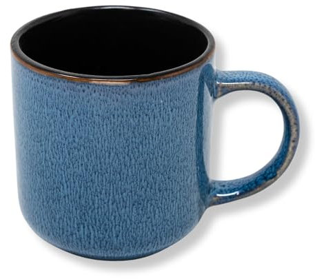 NAMAI - Set 6 Tazze Colazione, 350 ML, Porcellana, Adatte in Lavastoviglie e Microonde, Tazze Cappuccino, Idea Regalo (6 Mug)