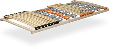 i-flair 7-Zonen Lattenrost TFlex30 90x200 cm Teller und Federleisten Lattenrahmen Hergestellt in der EU - Starr