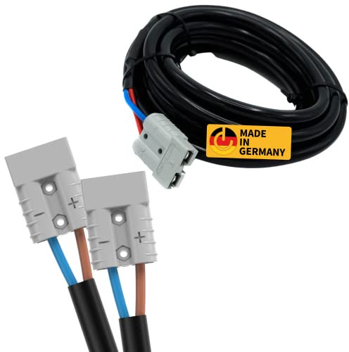 CAMPERPOWER | 10m Photovoltaik Verlängerungskabel für Mobile Solartaschen | 50A Anderson Steckverbinder | 6mm2 | Solarkabelverlängerung| für Balkonkraftwerk & Camping | Made IN Germany