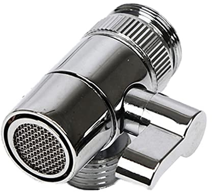 Válvula desviadora de ducha de 3 vías, accesorio de ducha para grifos de baño, adaptador de cabezal de ducha para grifo de fregadero montado en el brazo de ducha, válvula desviadora (plástico)