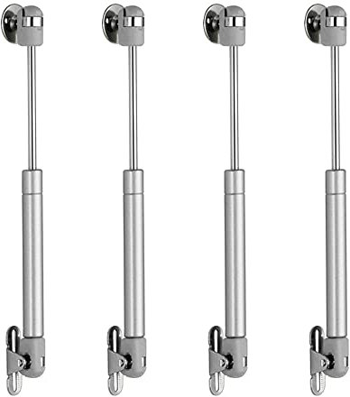 MOCNT 4 Piezas 300N Pistones a Gas Muelle de Gas Resortes de Gas Hidráulico Puertas Bisagra Armario Amortiguador Puertas Elevación Neumática Muebles Cocina Plata 300KG