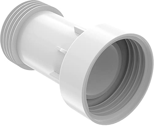 IBC - Adaptador S60 x 6 para Depósito, Pieza de Extensión y Espaciadora, Accesorio para Contenedores, Rosca Gruesa Recta a Rosca Gruesa, con Junta de PVC