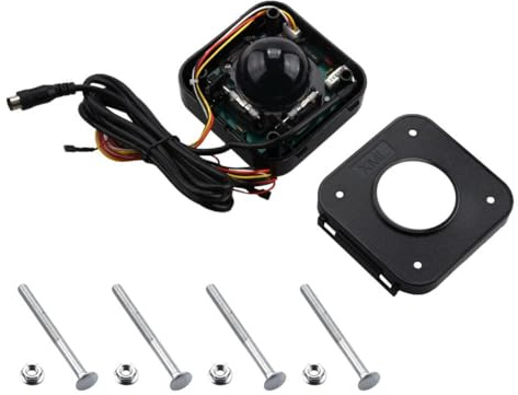 ZEZEFUFU Trackball-Maus für PS2-PCB-Anschluss mit 4 Schrauben, Ersatz für Arcade-Spiele, Violett