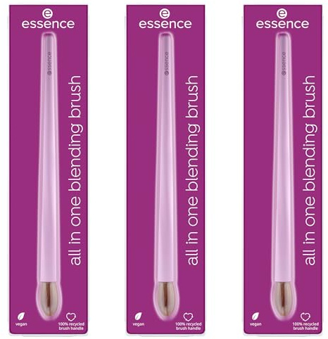 essence all in one blending brush, Concealerpinsel, Nr. 01, Mehrfarbig, Nanopartikel frei, 3er Pack (3x1pcs)