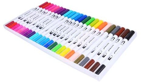DIYEAH -teiliges Aquarellstifte-set – Pinselstifte mit Doppelspitze Textmarker-pinselstifte Schriftstifte – Unverzichtbar für Schule und Arbeit