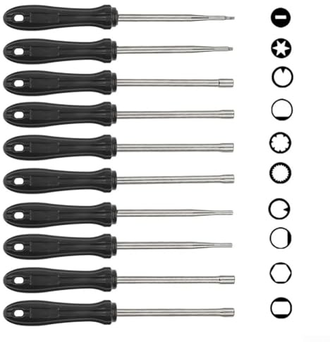 Lot de 10 Tournevis de réglage de carburateur pour Petit Moteur à 2 Temps pour Poulan, pour Toro, pour Craftsman, débroussailleuse, tronçonneuse