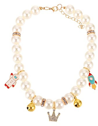 WOONEKY Kätzchenhalsband Mit Perlen Für Katzen Und Welpen Leicht Und Angenehm Zu Tragen Perfektes Accessoire Für Festivalpartys Und Fotografie