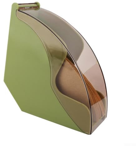 Lastdaytime Acryl-Hand-Tropf-Kaffeefilter-Papierhalter, Filterpapierspender, isoliert vor Staub, geräumige Kapazität, zur Aufbewahrung von Notizen und Servietten (grün)