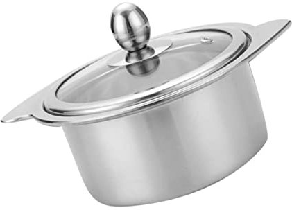 CATIEBYE Simmertopf Für Induktion -hot Pot Mit Deckel Kompatibel Mit Induktionsherd Aus Stahl Für Hotpot Zubereitung