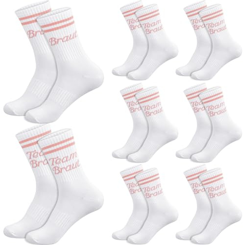 Sintege Braut- und Brautjungfernsocken JGA Accessoires für Frauen Geschenk für Hochzeit Verlobung