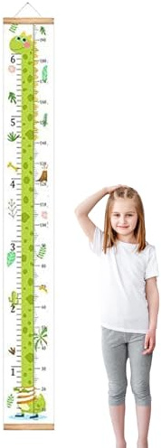Wand-Messlatte für Kinder, dekorative Messlatte, wiederverwendbarer Wachstums-Tracker mit Umhängeband, dekorativ für Elternwerkzeug, Zuhause, Zuhause, Spielzimmer