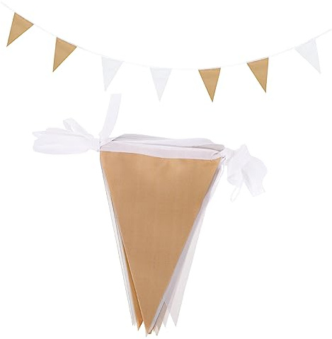 MAGICLULU 2pcs Camping Flag Tent Flag Pole Triangle Bunting Banner Wedding Decor Party Banner Outdoor Garden Festival Decor