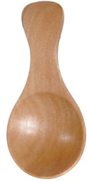 HOMOBABE Children's Wooden Spoon Mini Milk Powder and Ice Cream Scoop Short Handle Handmade Natural Paulownia Wood for Boys and Girls