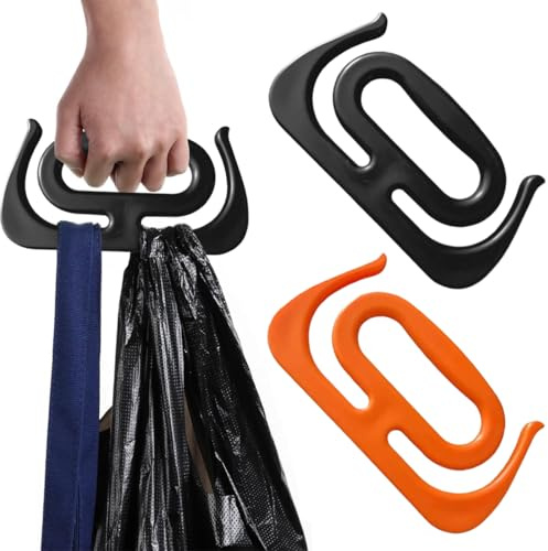 JEYORZY 2 Piezas Soporte para Bolsas de Comestibles, Portador de bolsas de la compra, resistente portador de bolsas de la compra, Agarradores Ergonómicos y Resistentes, Soporte Portátil para Bolsas