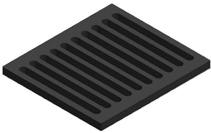 Kaminrost/Ascherost Eckig 255 x 230 x 15 mm passend für Panadero ** Kaminöfen inkl. Modellübersicht - Ascherost Kamin aus massivem Stahl - Feuerrost feuerfest & hitzebeständig