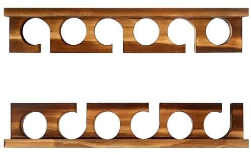 Ddujbtp Multifunktionaler Angelruten-Organizer aus Holz, Wandhalterung, Aufbewahrung für Ausrüstung, platzsparend, schnelle Einrichtungen, Angelruten-Wandhalterung