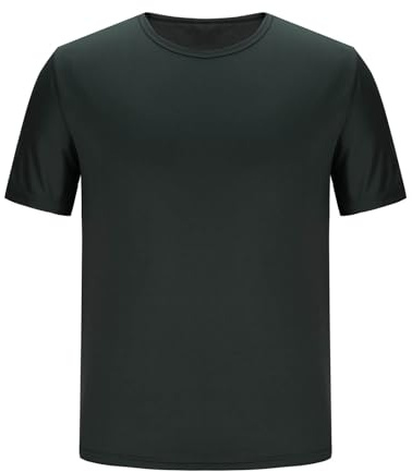 Mens 3 Pcs Short Sleeve T-Shirt Plus Size Casual Lightweight Basic Tops Teens Boys Fashion Crew Neck Pullover Tees Dark Gray