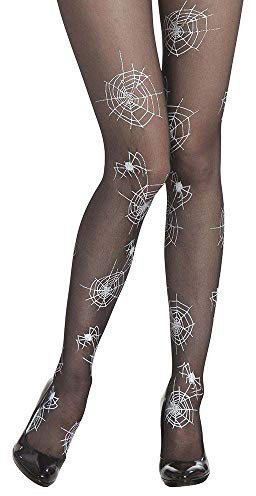 Boland 87801 - Strumpfhose Spiderweb, weiß