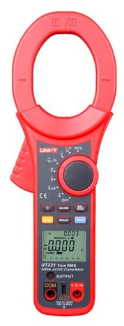 UNI-T UT220 UT221 UT222 2000A/2500A Digital Clamp Meter AC DC Current Voltage Meter Auto Range Multimeter Continuity Buzzer/Diode Tester (UT222)
