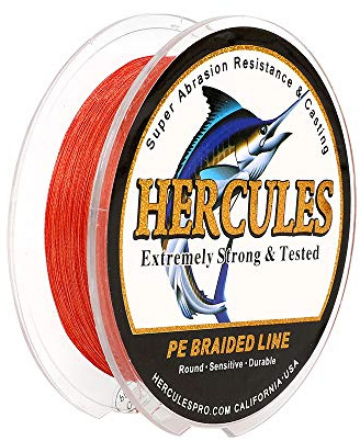 Hercules Super Cast 100m - 2000m 109-2196 Yards Geflochtene Angelschnur 6lb - 100lb Test für Salzwasser Süßwasser PE Geflecht Fischdraht Superline 4 Stränge