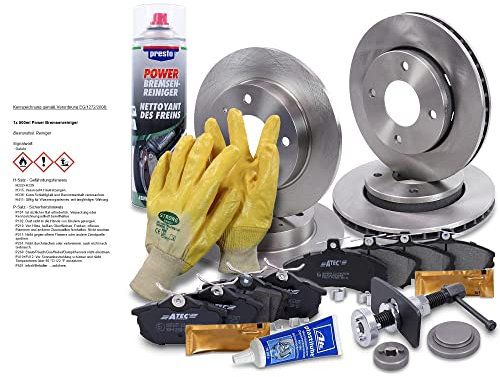 BESTPRICE Bremsenset inkl. Bremsscheiben vorne Ø 256 mm + hinten Ø 250 mm + Bremsbeläge vorne und hinten, Kompatibel mit MITSUBISHI COLT VI (Z3_A, Z2_A), SMART FORFOUR (454)