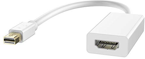 MMOBIEL Mini DisplayPort HDMI Adatt. DP (Thunderbolt) HDMI Conv. Giusto per MacBook Pro/Air Mac Mini Microsoft Surface Pro 3/4 (Bianco)
